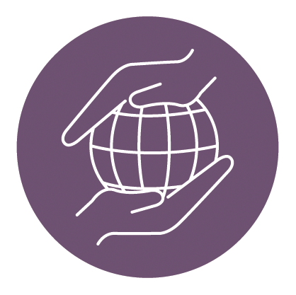 icon for community service and volunteerism