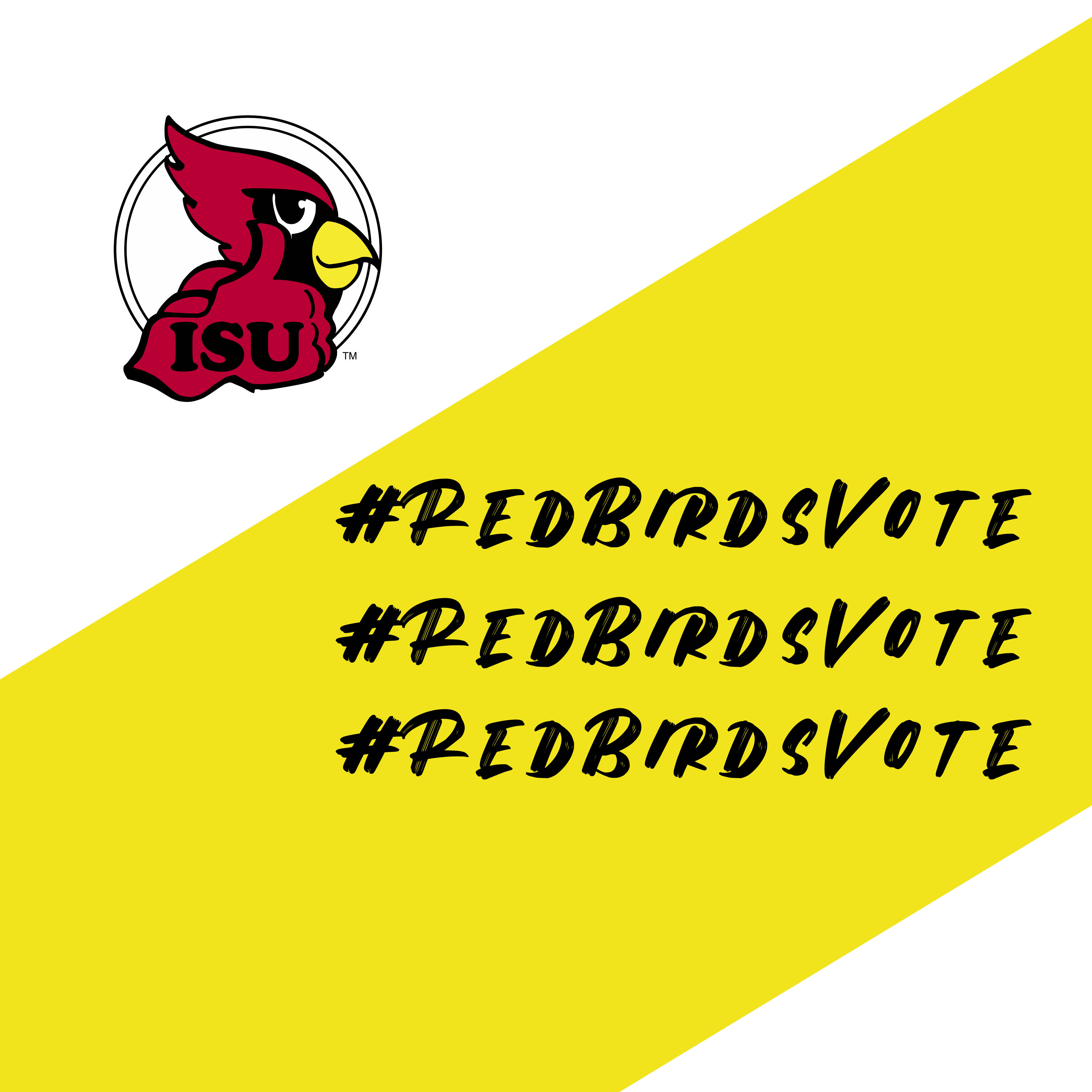 yellow stripe with redbirds vote
