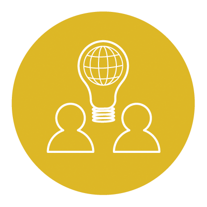 icon representing social entrepreneurship and social innovation