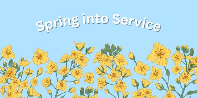 Spring Into Service Banner