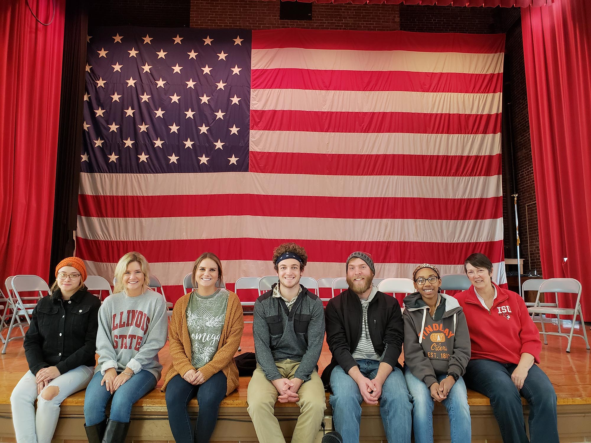 Students at the Quincy Veteran's Home