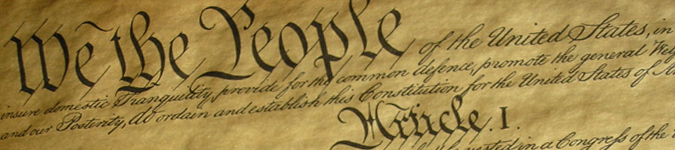 image of "We the people" introduction to the Constitution